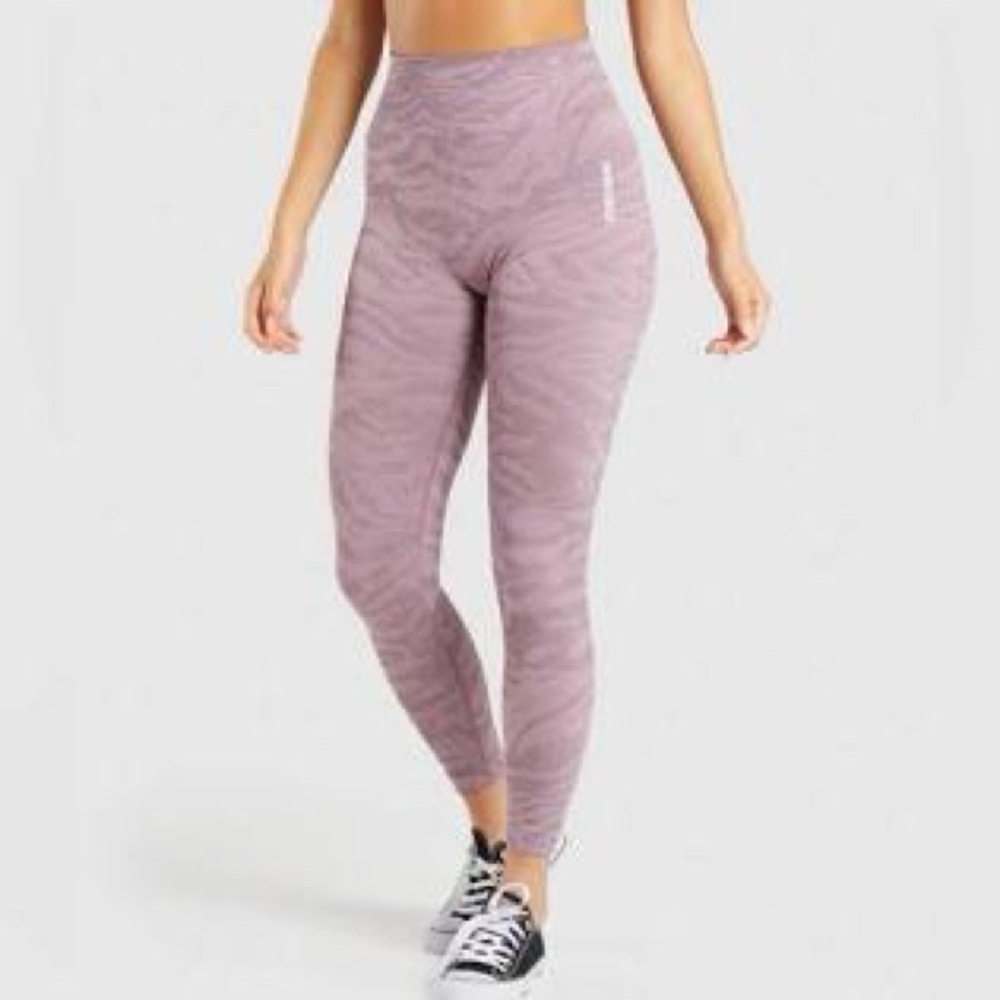 Women's Purple Patterned Leggings